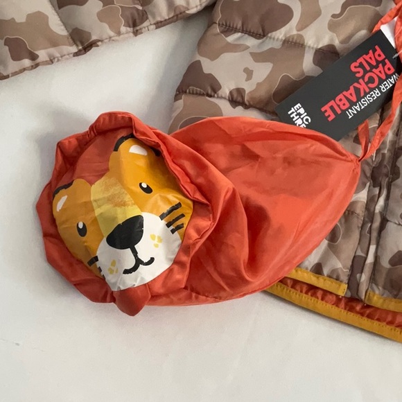 Epic‎ Threads Jacket Puffer Coat Toddler Boys Camo Brown Size 4 - Picture 4 of 8